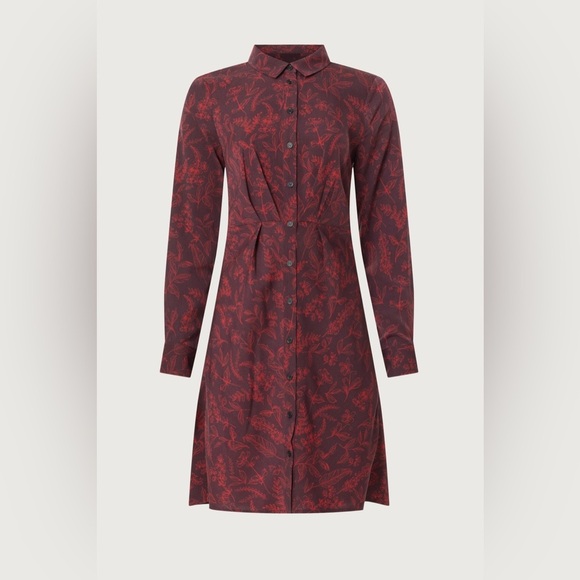 Thakoon x RTR Red Floral Shirt Dress. NEW! - Picture 5 of 8